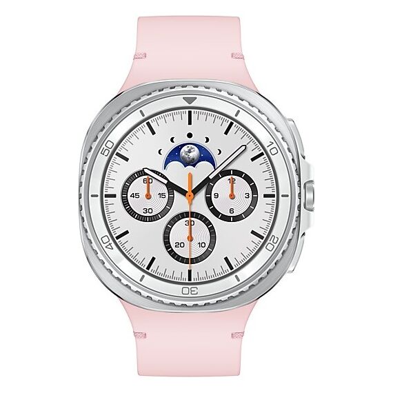 Galaxy Watch8 Classic | 46 мм | 4G LTE | White | Sport/Pink | S/M, Размер: 46 мм, Цвет: White, Тип ремешка: Sport, Цвет ремешка: Pink, Размер ремешка: S/M, Подключение часов: Bluetooth / Wi-Fi + 4G LTE, изображение 2